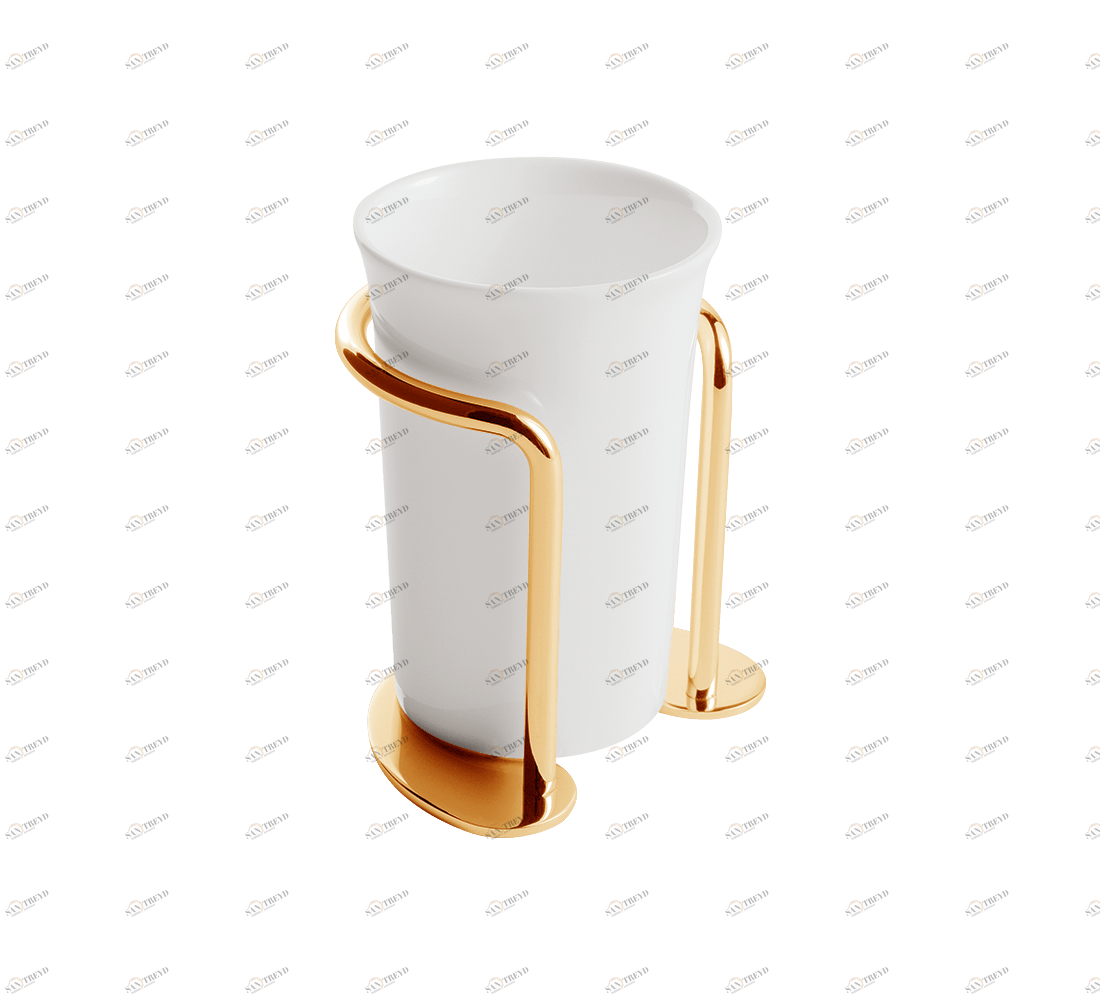 Gentry Home Керамический держатель стакана St James Темное золото GH100393 