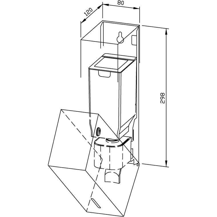 727304 Дозатор жидкого мыла WP102-1 WAGNER_EWAR A-LINE Wagner Ewar  - Вид №1