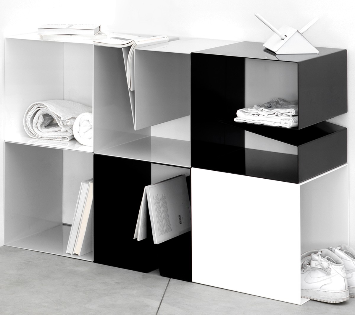 Ex.T NOTCH PLUS 2 Модульная система из белого алюминия EXNOTCHPLPIBI  - Вид №3