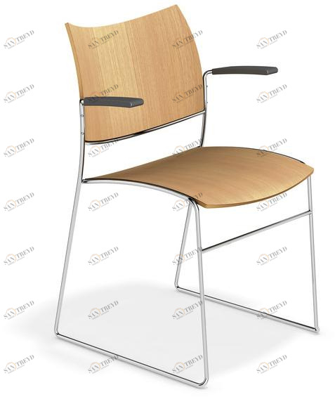 Casala Деревянный стул с подлокотниками Curvy 3288-10