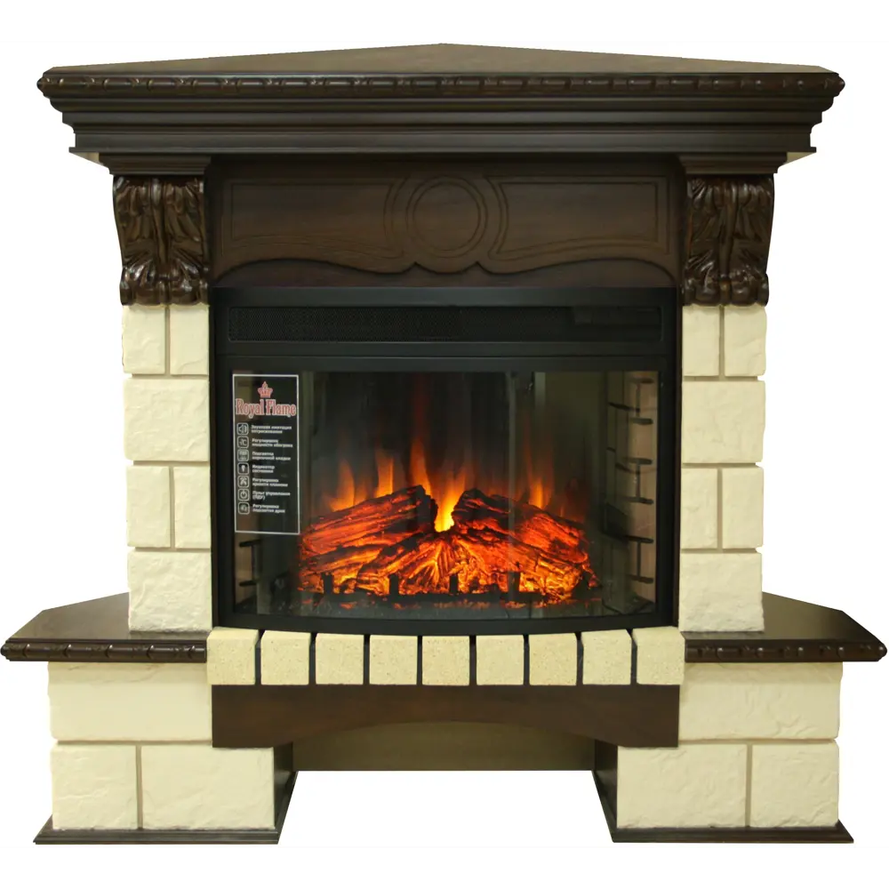 Обрамление Pierre Luxe угловой шампань темный дуб 82732005 STLM-2090612 ROYAL FLAME 