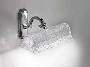 Регулируемый светодиодный настенный светильник из металла и стекла