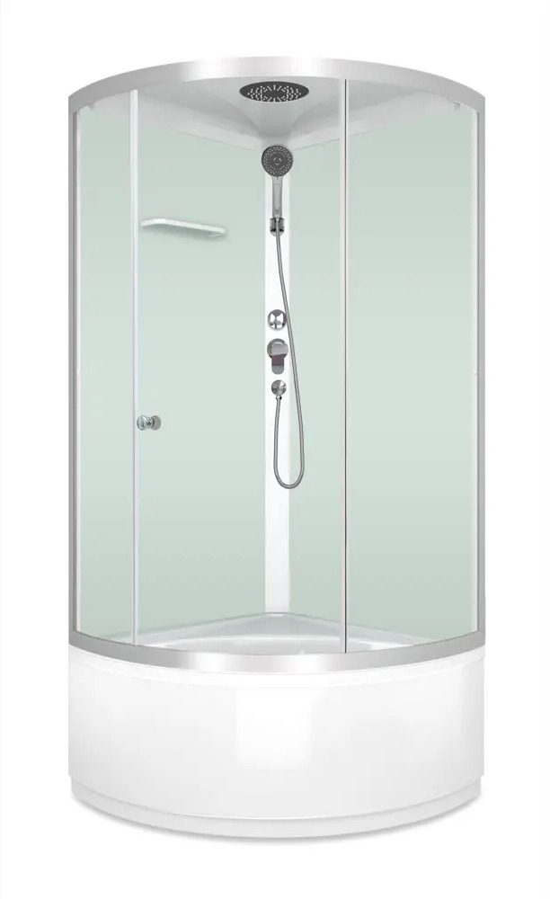 DOMANI-SPA Simple — угловая душевая кабина с гидромассажем 90×90 см 87210060