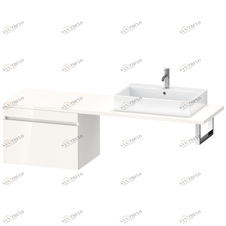 DS535402222 Шкафчик для консоли DuraStyle #DS5354 700 x 548 мм Белый глянцевый декор Duravit