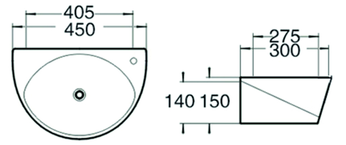 Раковина чаша SL-2016 SANTILINE  - Вид №1