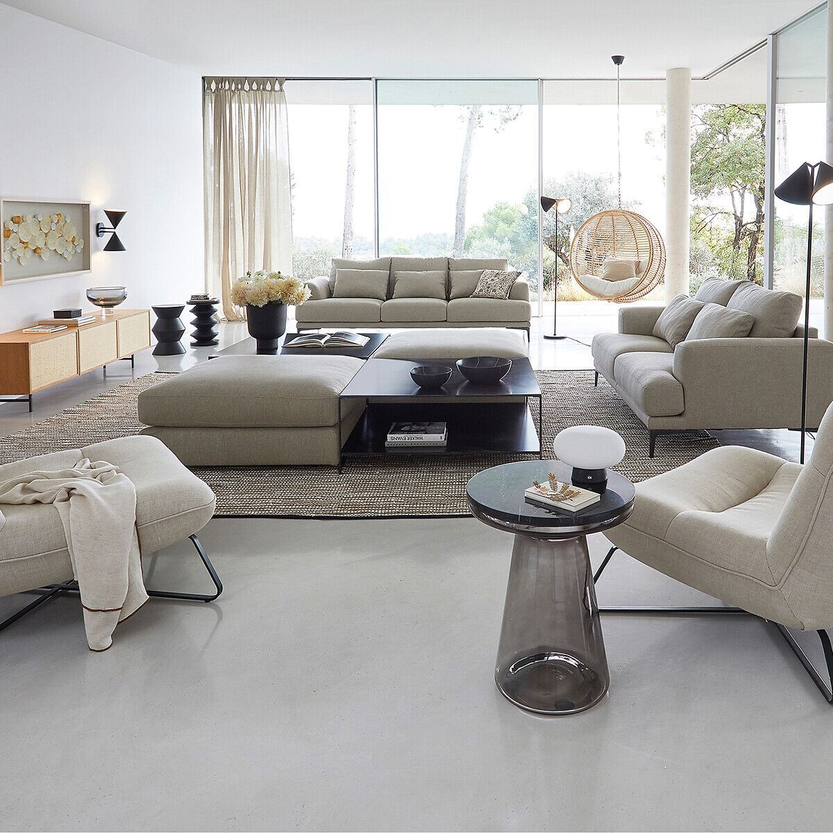 Квадратный пуф из ткани AMPM Skander ARCH-00058630 - Вид №9