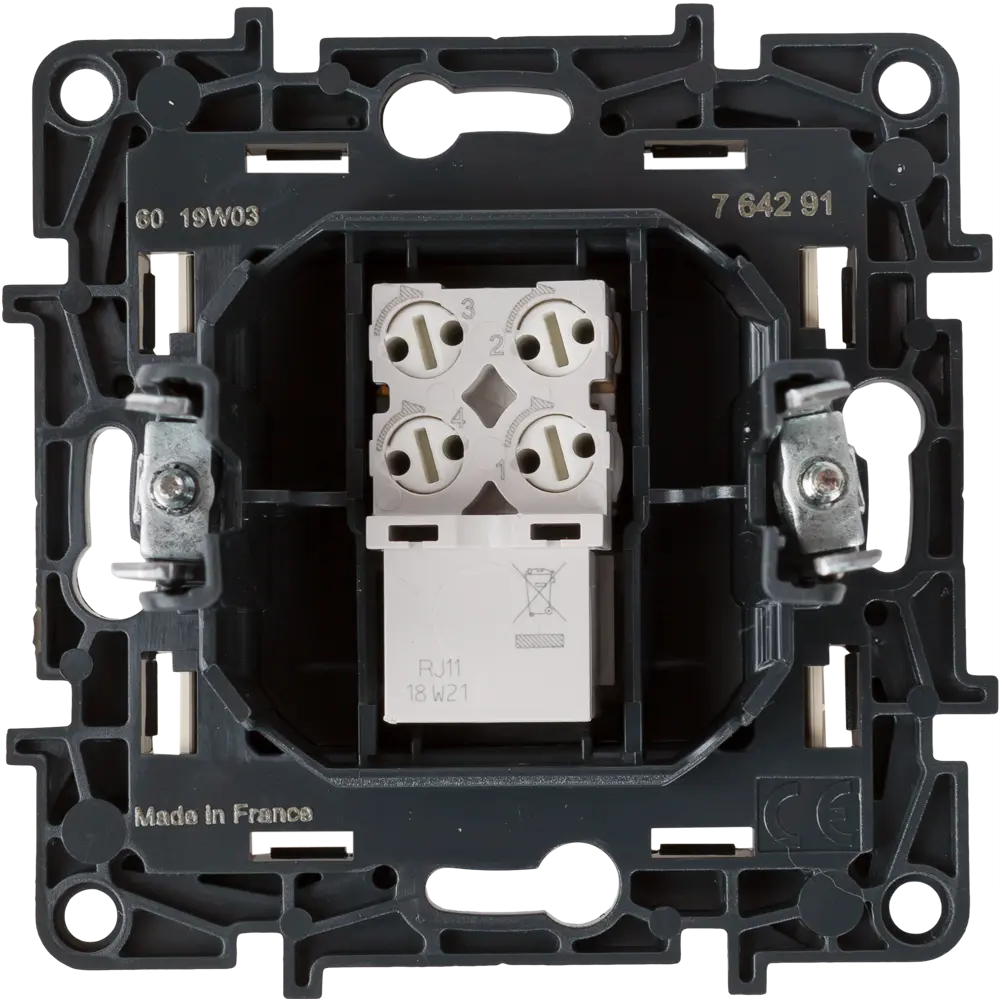 Телефонная розетка Legrand Structura RJ11 для скрытого монтажа 82064701 STLM-0018684 - Вид №3