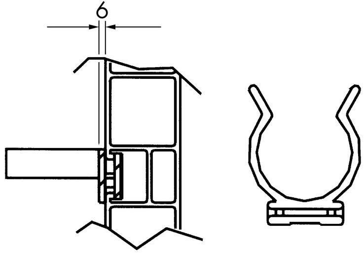 Würth Нейлоновый крючок для копыт Base regolabile 0683360816 - Вид №1