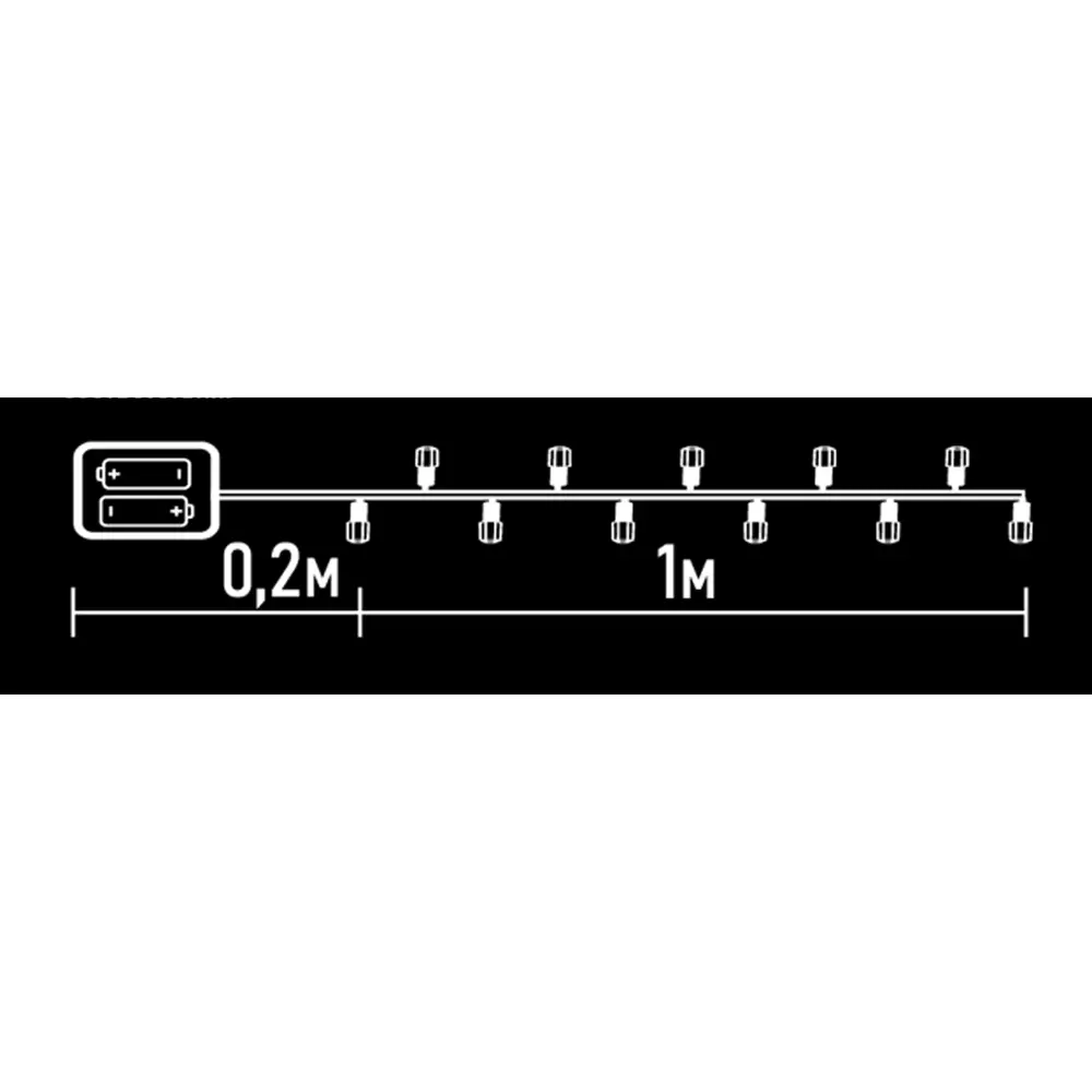 88943037 Электрогирлянда Деревянный домик 1 м теплый белый свет STLM-0951519 Santreyd  - Вид №6