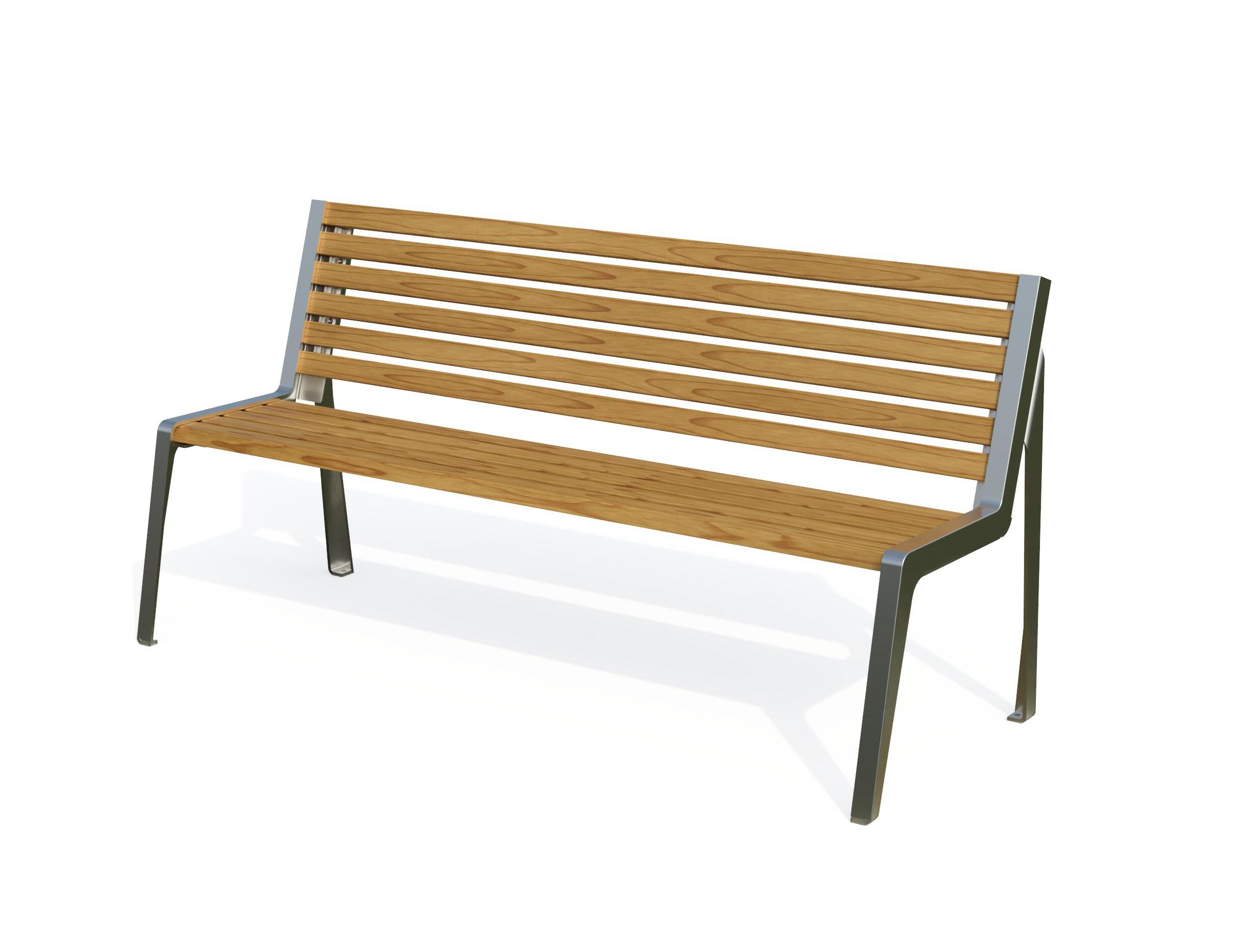 Деревянная скамья со спинкой Studio Città башня ARCH-00124190