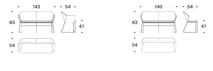 Ткань диван Saba Italia Нью-Йорк ARCH-00102294 - Вид №2