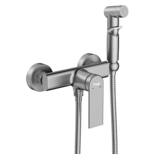 Гигиенический душ Frap Arne, набор со смесителем, цвет графит