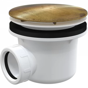 Сифон для душевого поддона, бронза-антик