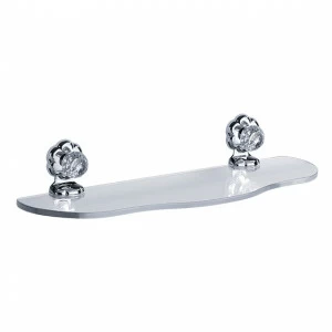 Полка 600 мм с настенными держателями JOERGER Florale Crystal