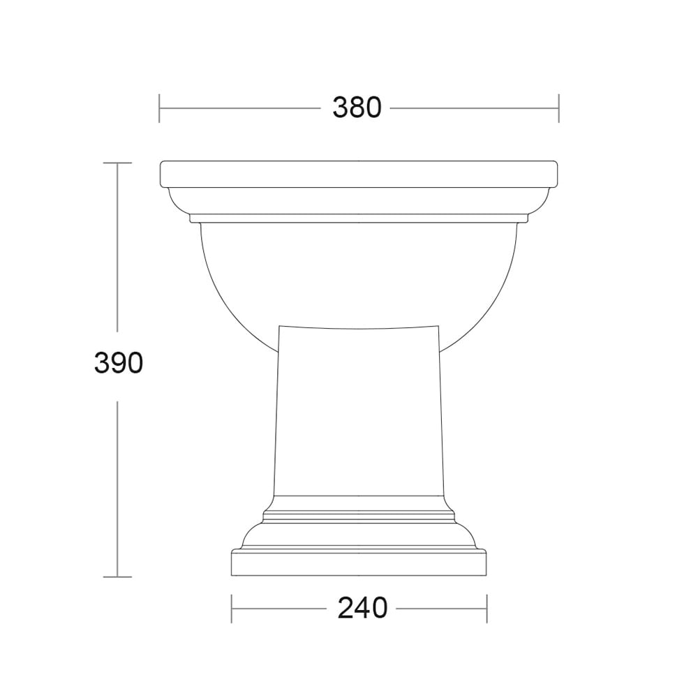 IMSR59 Напольное биде Radcliffe Radcliffe Imperial  - Вид №2