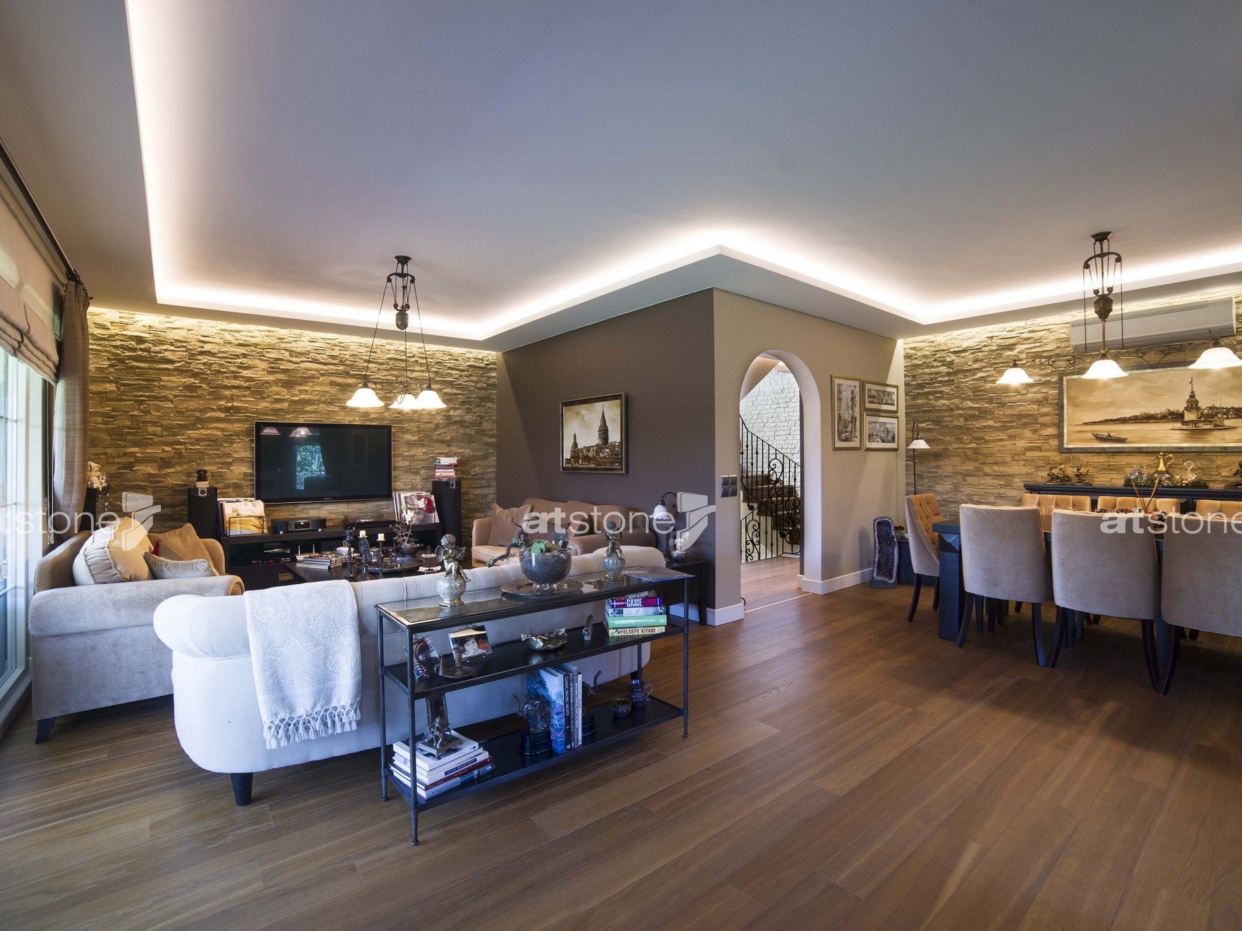 Панель с трехмерными эффектами из стекловолокна для внутреннего / наружного эффекта камня Artstone Panel Systems LASCAS ARCH-00131276 - Вид №7