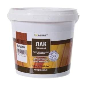 Лак тонированный водный цвета махагон 0.9 кг 12662888 STLM-2193198