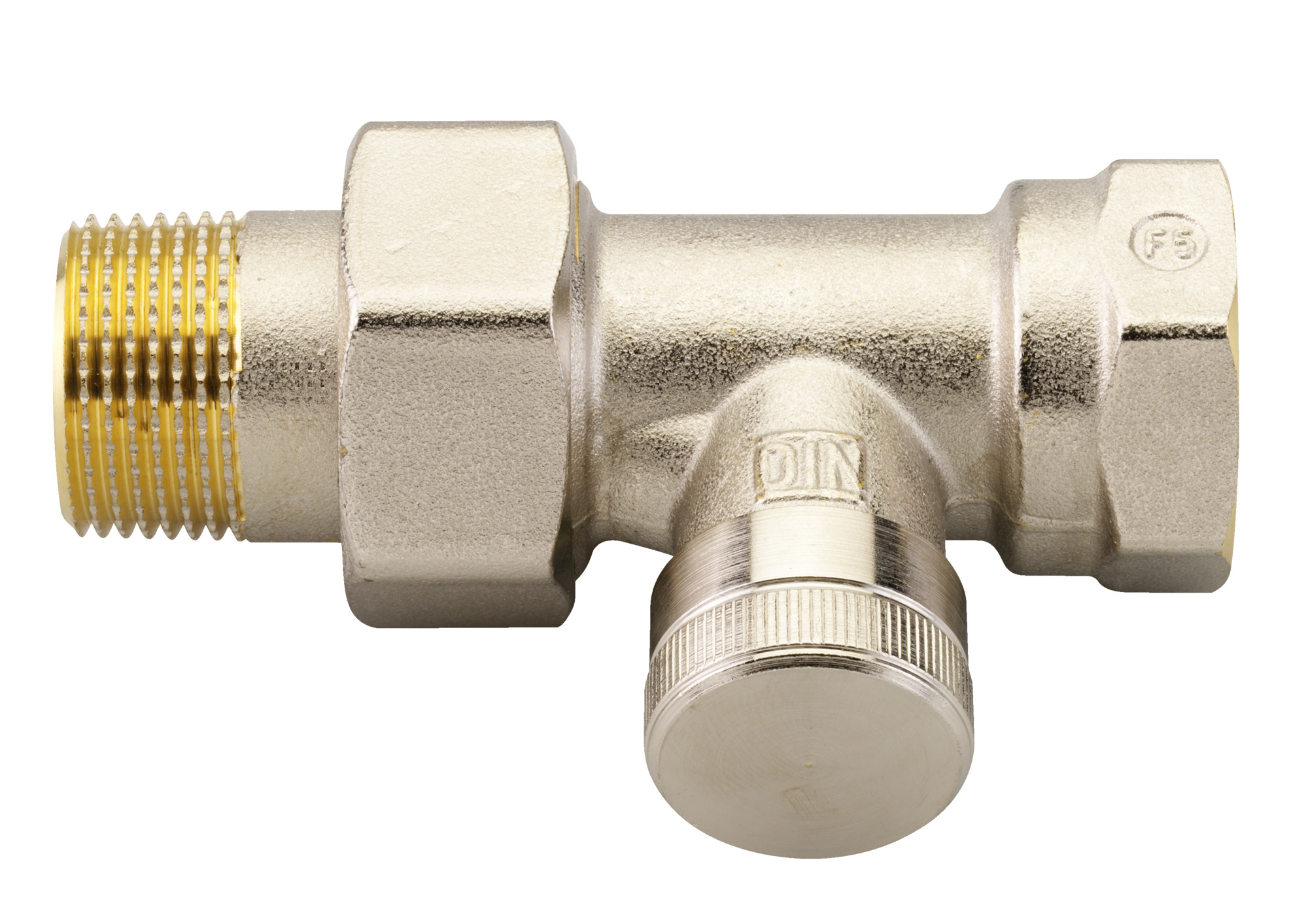 Danfoss Клапан RLV для бокового присоединения к радиатору RLV Клапан запорный Ду20, угловой 003L0145  - Вид №9