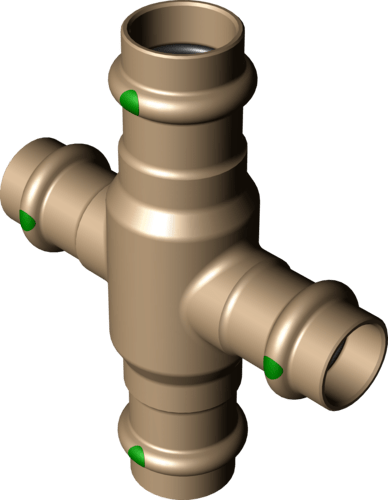 424 435 Модель 2244 Трубопроводные системы  Profipress  Коллекторы, крестовины Santreyd  - Вид №2