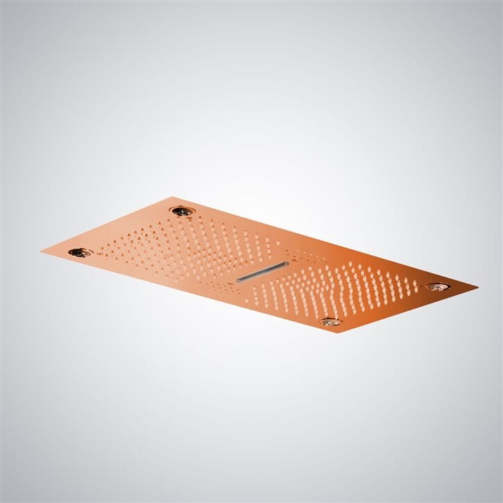 Светодиодная потолочная насадка для душа из нержавеющей стали Fontana Showers Luxe Fontaine ARCH-00029169 - Вид №9