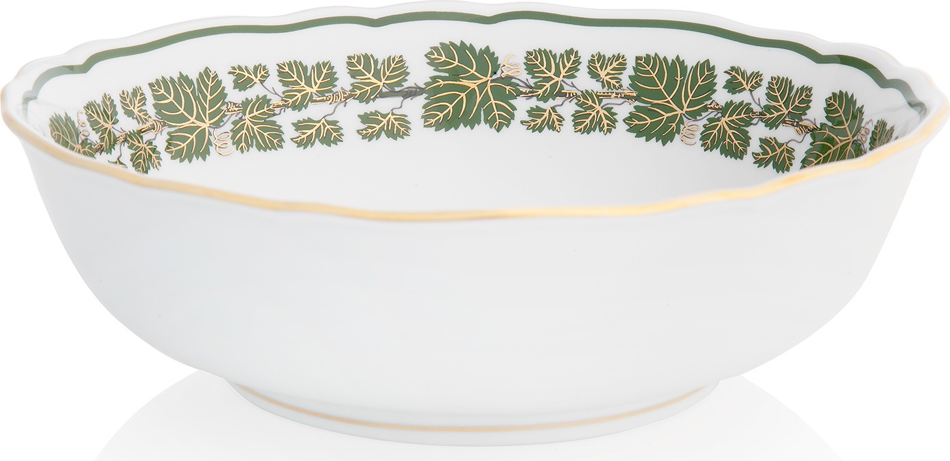 83653 Meissen Салатник круглый 22,5см "Виноградная лоза" (с золотом) Фарфор 
