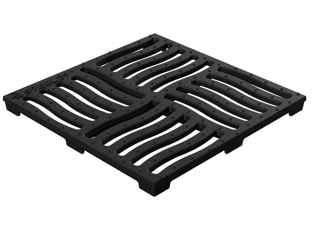 P3030AC Решетка чугунная SteeStart щелевая 300х300 С250 ГеоПластБорд GPBST-206