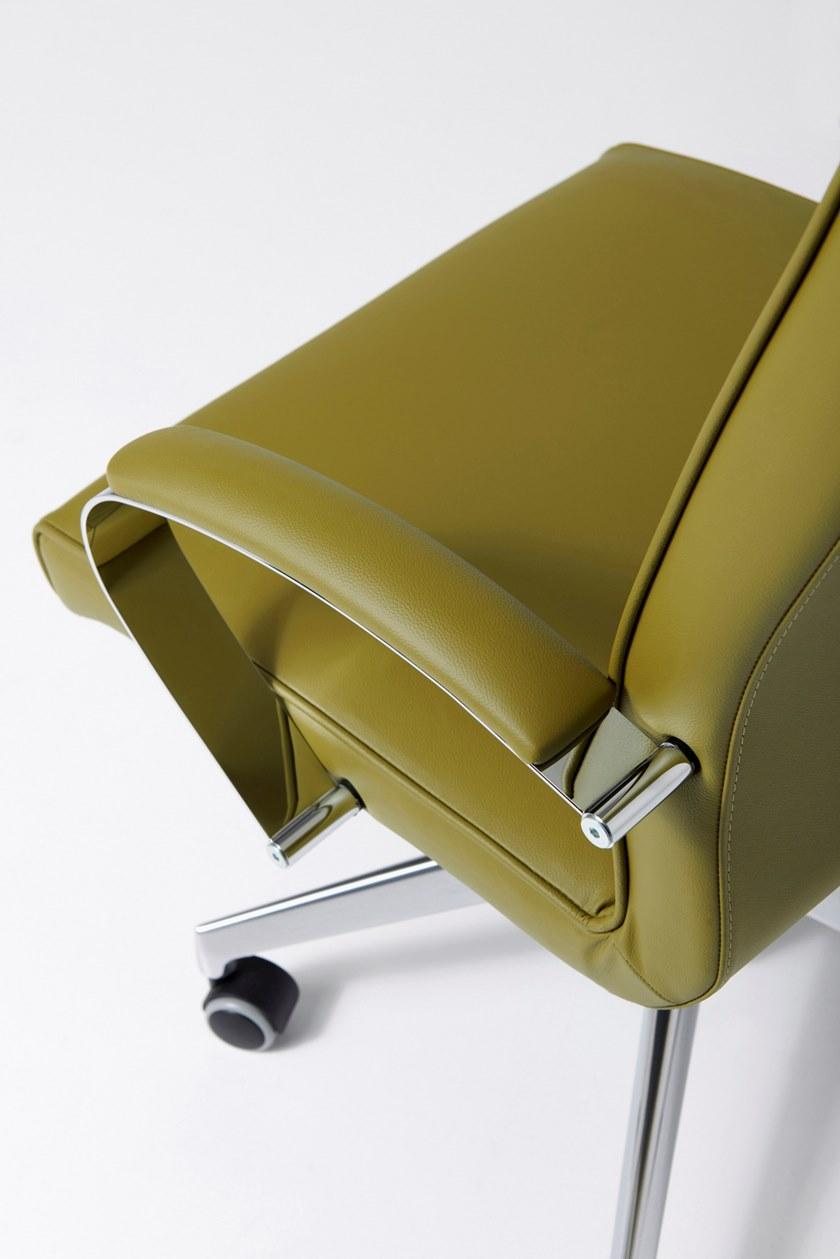 Diemme Офисное кресло из кожи с 5-ю спицами и подлокотниками Venus sun-id-1450064 - Вид №6