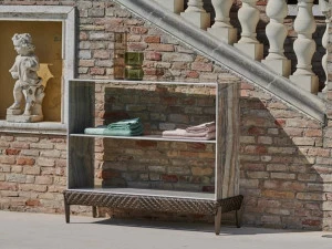 Samuele Mazza Outdoor Садовая консоль из керамики под мрамор Laurus