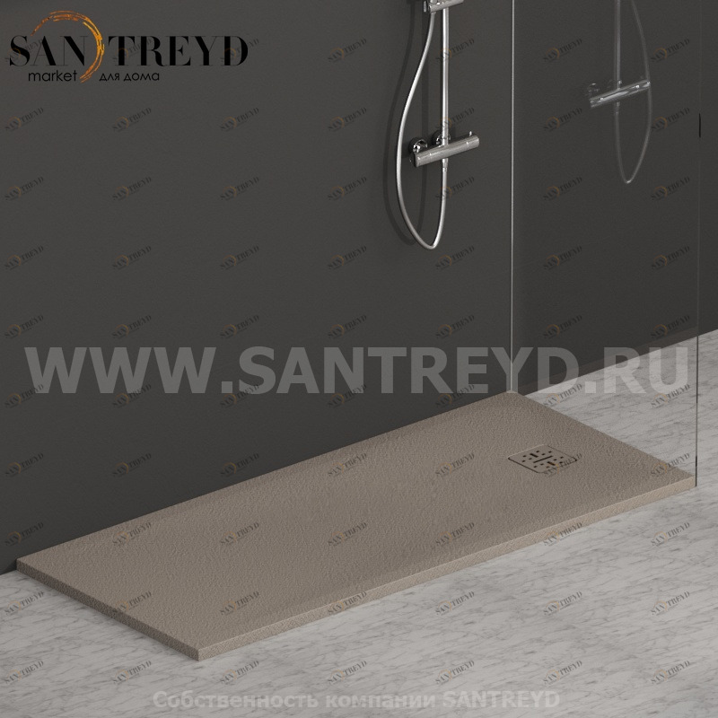 DP16070505 Душевой поддон 160х70 см цвет Кашемир Globo DOCCIAPIETRA Италия Ceramica Globo
