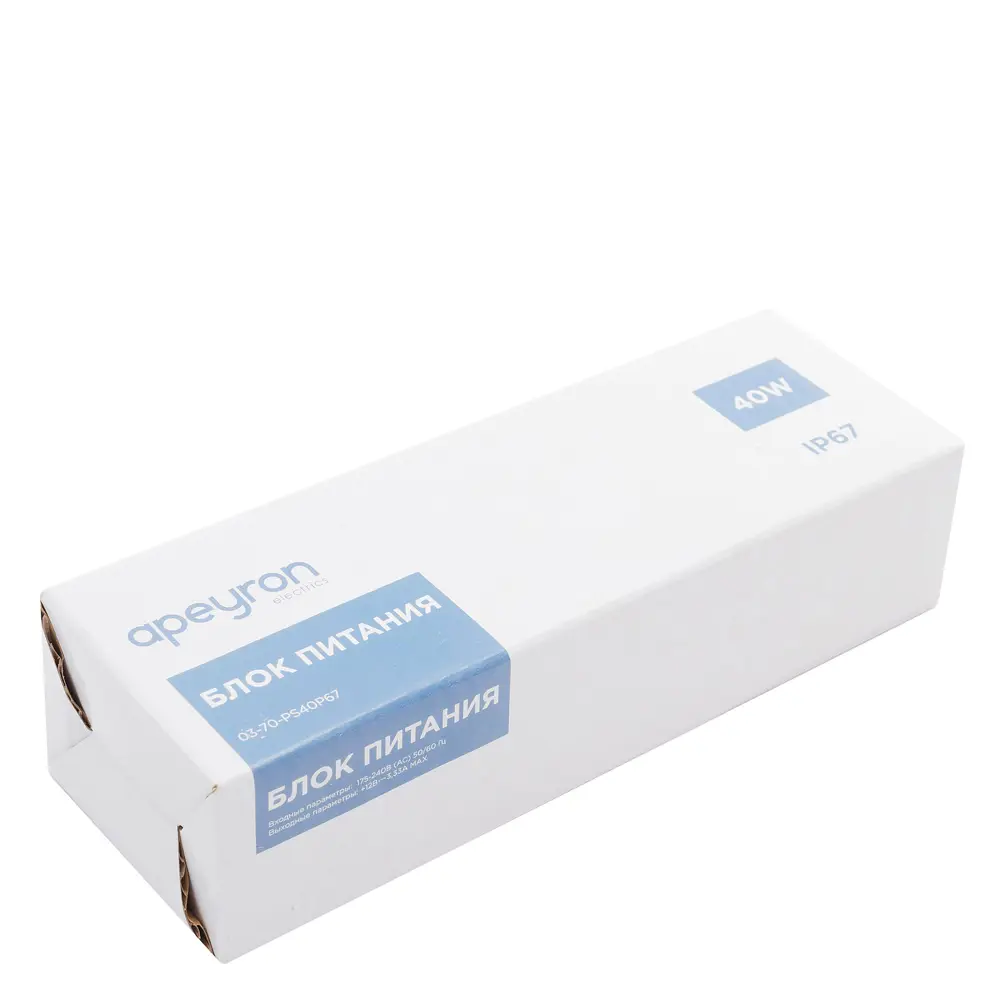 APEYRON Влагозащищенный блок питания 12В 40Вт для светодиодных лент 13834258 STLM-0003841 - Вид №5