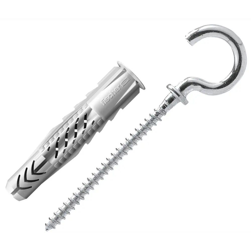 Дюбель-крюк-полукольцо Fischer UX RH, 6x35 мм, нейлон, 25 шт. 82160555 STLM-2001153 