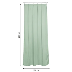 Штора на ленте Inspire Triangel 160x280 см цвет зеленый 88311185 STLM-2191643