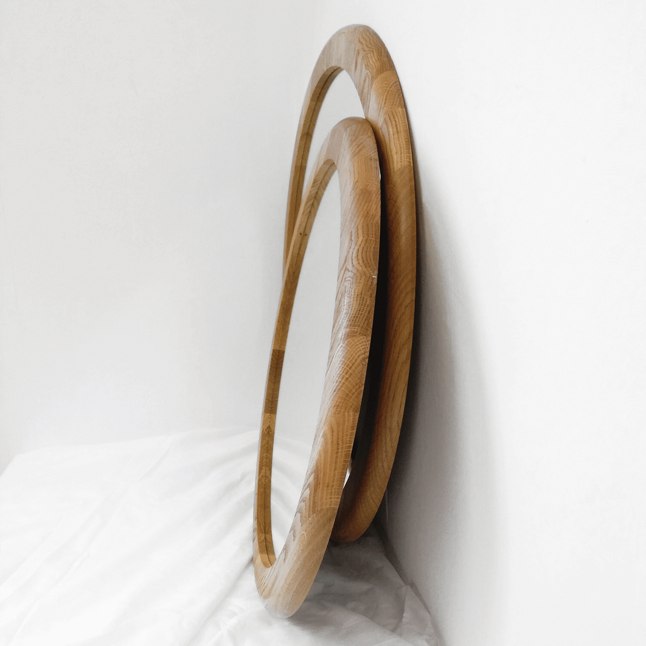 Зеркало деревянное круглое Veneto BONESSI ДИЗАЙНЕРСКИЕ 231923 Коричневый  - Вид №6