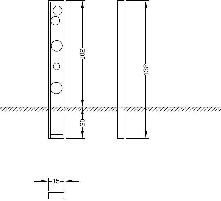 Euroform W Крепление для велосипедов из металла / столбик  460  - Вид №3