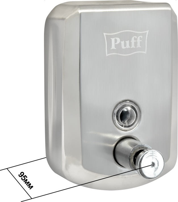 1402.137 Дозатор с ключом для жидкого мыла из нерж стали антивандальный 8705 PUFF  - Вид №9