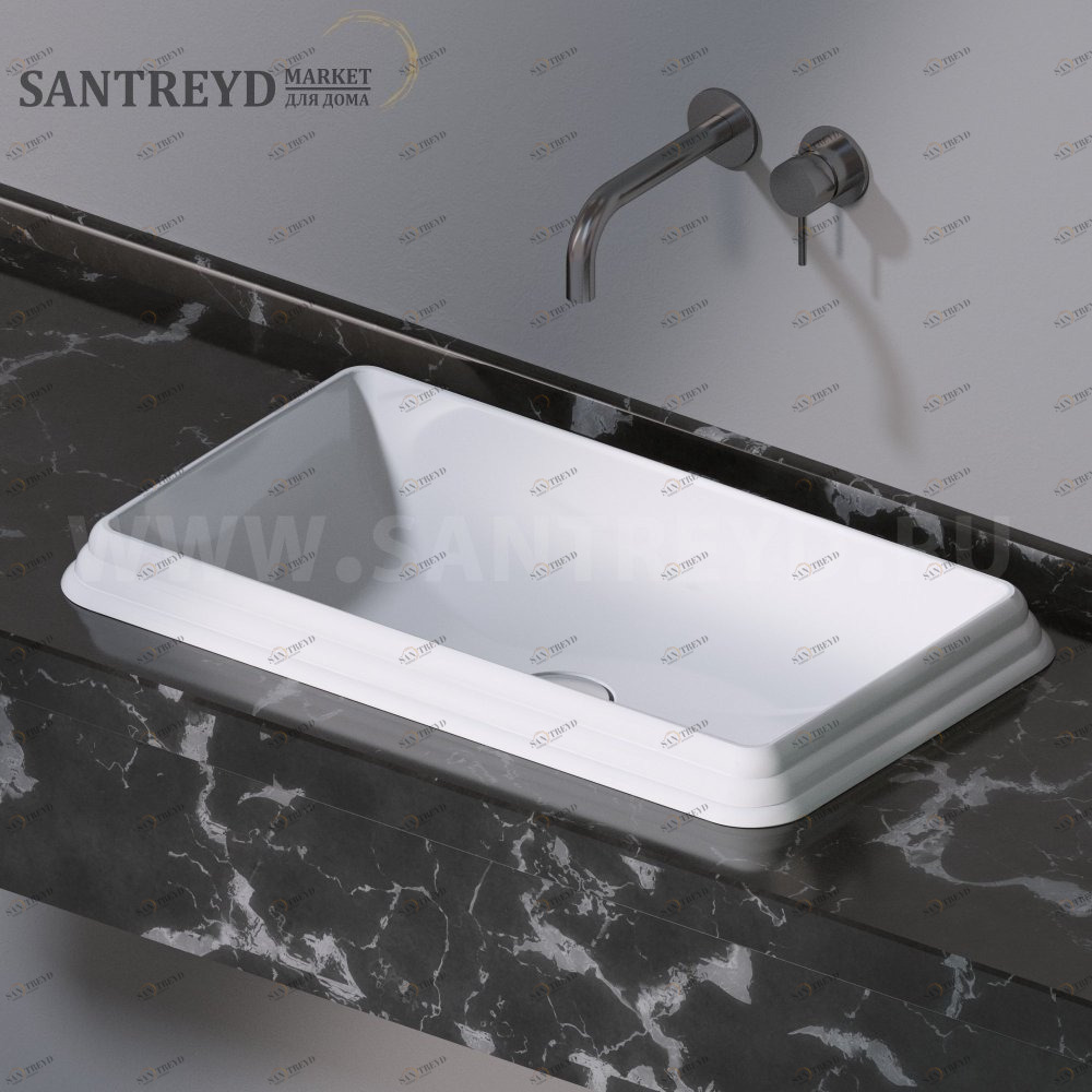 L611100 Накладная раковина под столешницу  прямоугольная A. e T. Italia GLASS AeT ITALIA