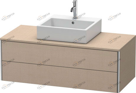 XS491207575 Тумбочка для подвесной консоли XSquare #XS4912 1200 x 548 мм Лен, декор Duravit