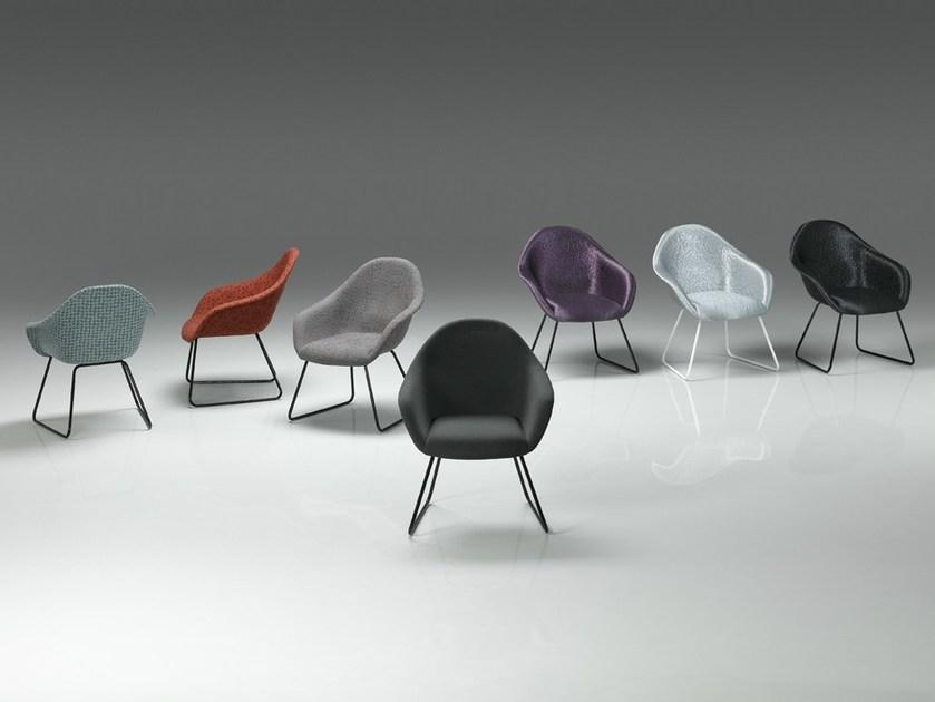 mminterier Стул с обивкой из ткани с подлокотниками Wok sun-id-1483520 - Вид №1