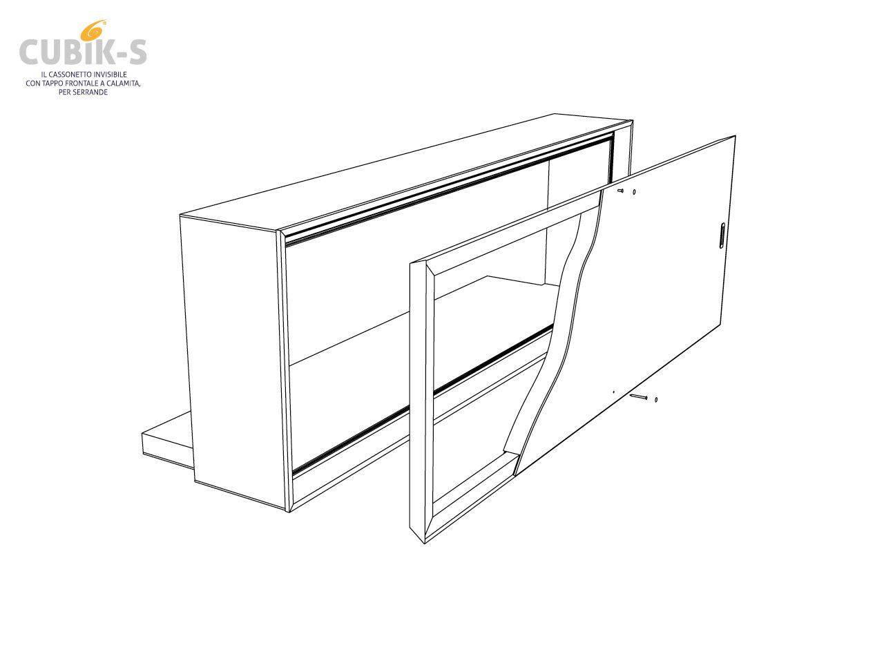 Сборный мусорный контейнер для заслонок Sei System CUBIK S ARCH-00055411 - Вид №1