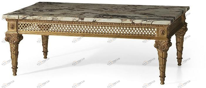 OAK Прямоугольный журнальный столик с мраморной столешницей Galleria sun-id-1351771