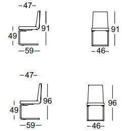 Rolf Benz Консольный стул из ткани Rolf benz 620 sun-id-1506845 - Вид №3