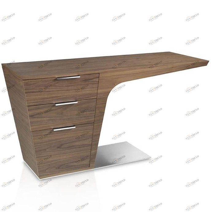 Письменный стол деревянный с ящиками орех Belleza ANGEL CERDA  147524 Орех;коричневый 