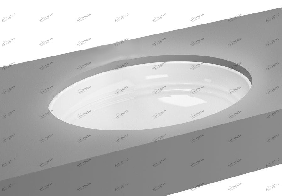 ВМ8017B Встроенная раковина под столешницу овальная Tessoro FLORIS