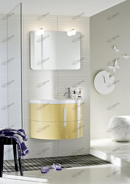 Ideagroup Тумба под умывальник, лакированная одинарная Moon sun-id-1377138