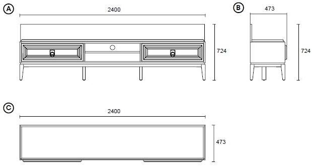 Enza Home Модульная деревянная стенка для хранения вещей Elegante sun-id-1362229 - Вид №3