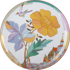 10594047 Императорский фарфоровый завод Тарелка декоративная 27,5см "Знойное лето" "Эллипс" Фарфор твердый