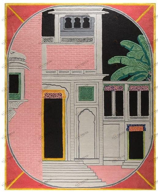 Jaipur Rugs Прямоугольный коврик ручной работы Jaipur wunderkammer Top-104-0001