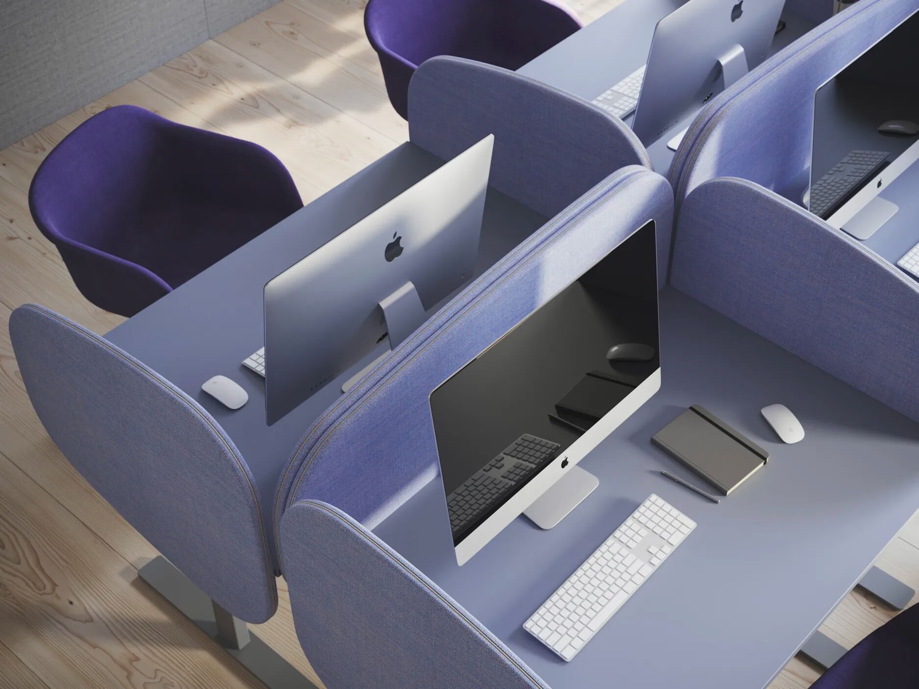 Звукопоглощающая панель перегородки стола Glimakra of Sweden SiluettFloor ARCH-00107658 - Вид №8