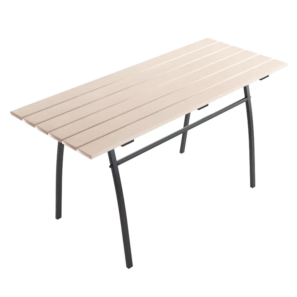Стол Garden разборный 146х60х75 см дерево/металл белый 82679384 STLM-2163894 Santreyd