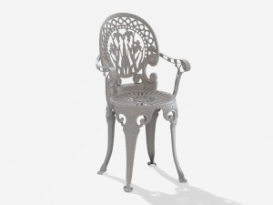 Алюминиевый садовый стул с подлокотниками